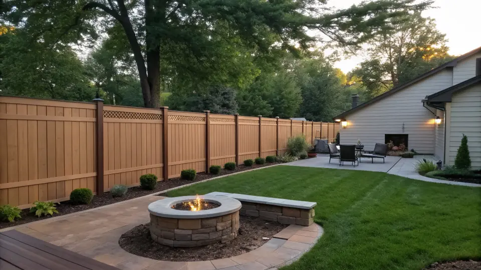 Example of a fence installation