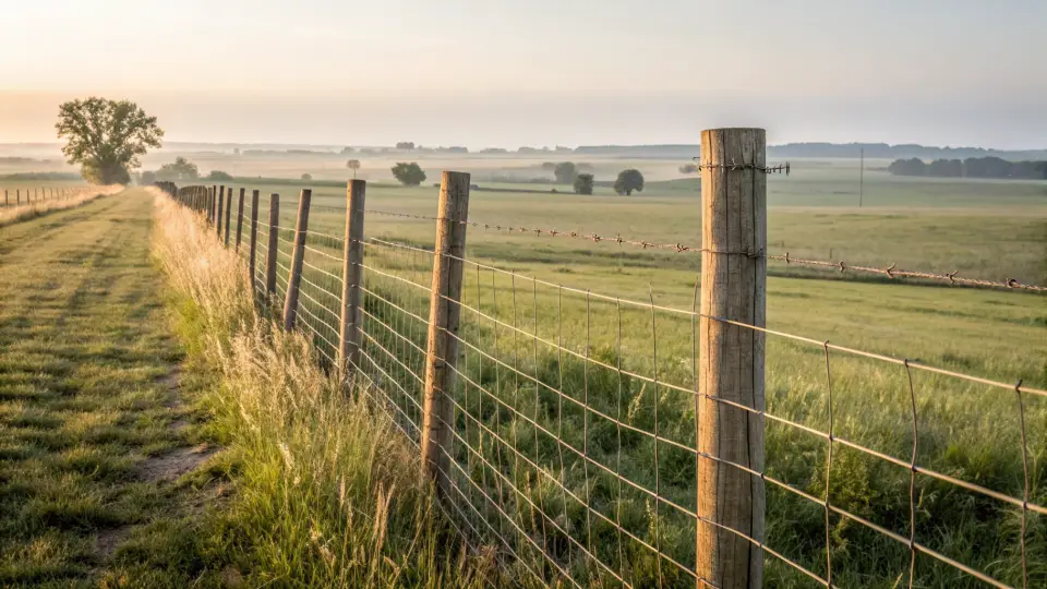 Example of a fence installation