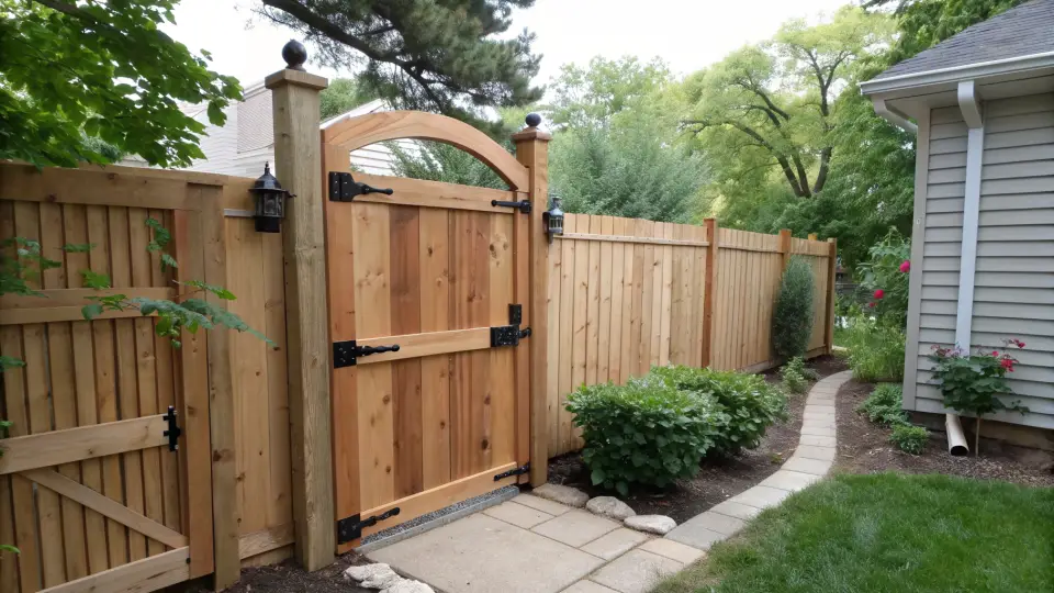 Example of a wrought iron or steel installation