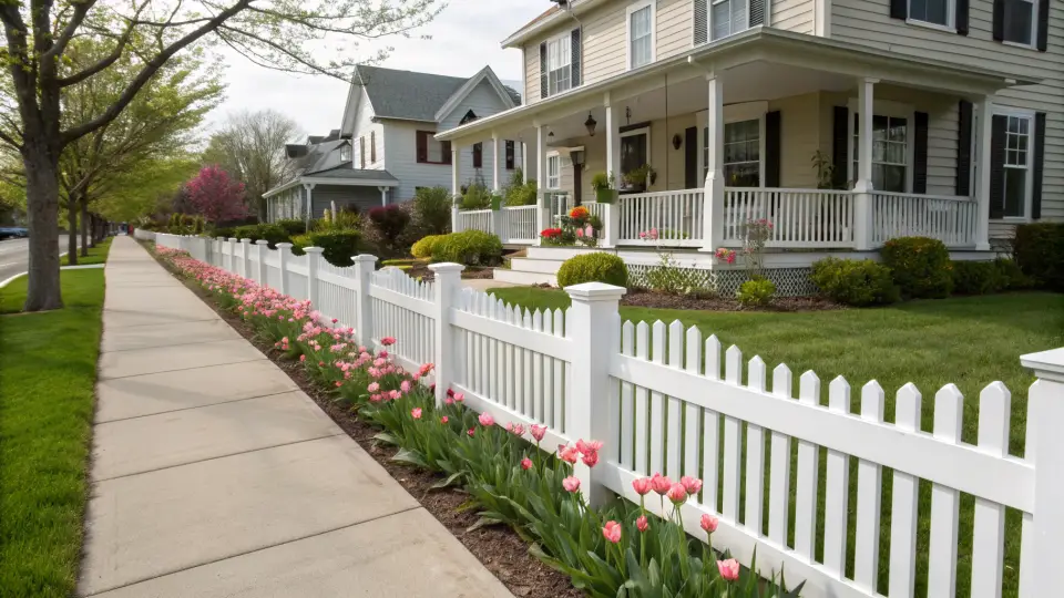 Example of a fence installation