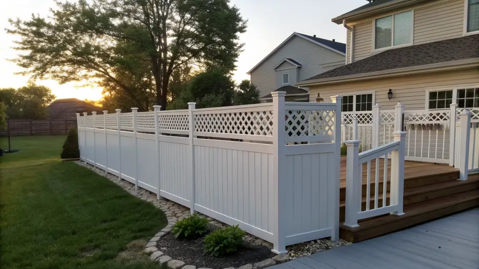 Example of a fence installation