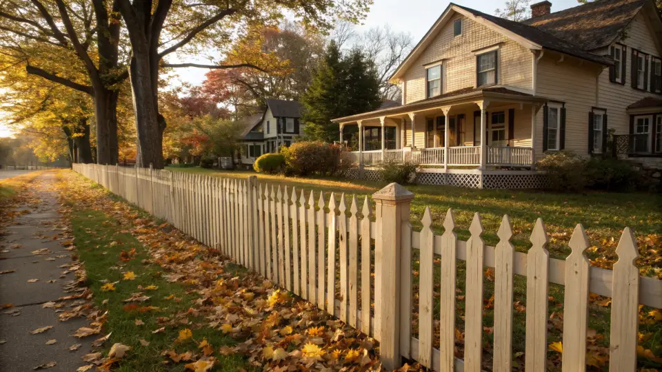 Example of a fence installation